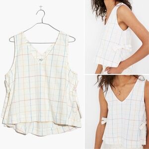 Madewell Multicolor Plaid Tank Top